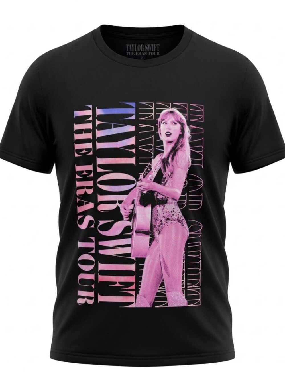 Taylor Swift The Eras Tour Black Graphic Tee Shirt Youth Medium YM